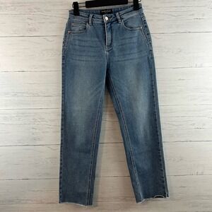 Simple Pieces Light Wash Straight Leg Jeans Size 26